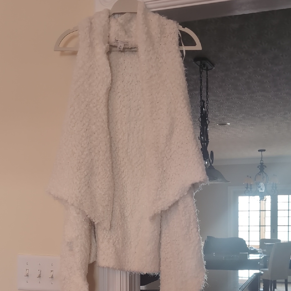 Cato Ivory Textured Vest